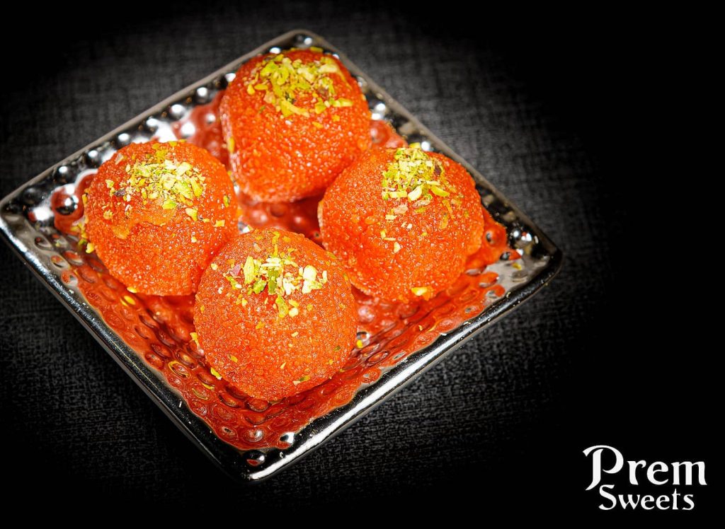 Motichoor ladoo at Prem Sweets